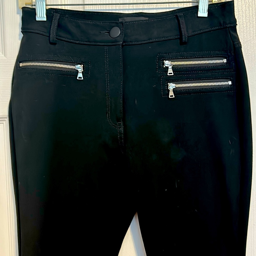 Express black pant with zipper detail